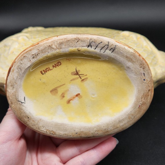 19th Century English Majolica Polychrome Moon Flask Pottery Vase READ - Picture 7 of 15